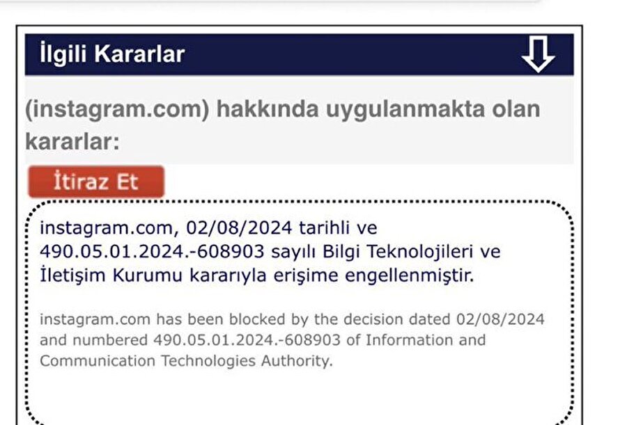 Instagram Türkiye'de erişime kapatıldı