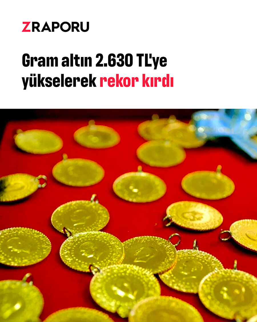Gram altından yeni bir rekor
