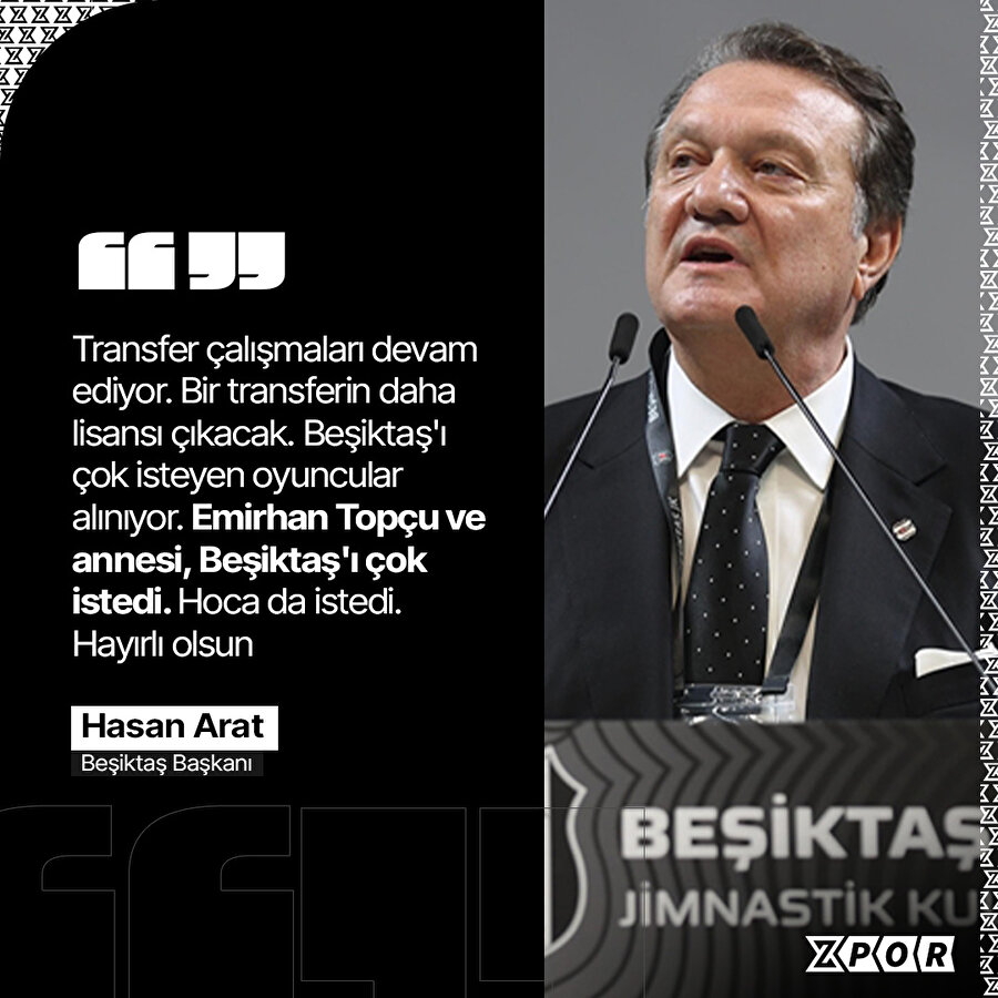 Hasan Arat'tan Emirhan Topçu açıklaması