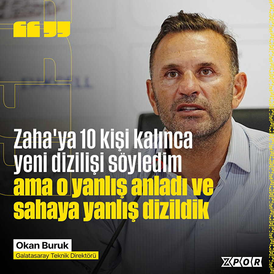 Okan Buruk'tan Zaha açıklaması 🎙