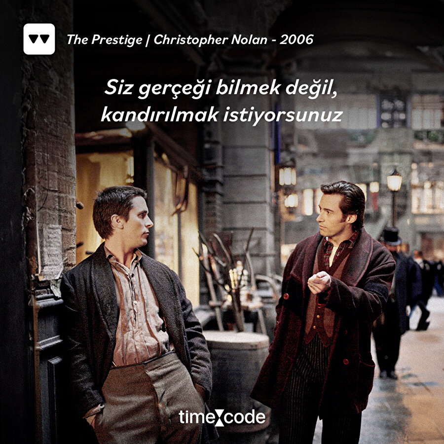  The Prestige filminden alıntı