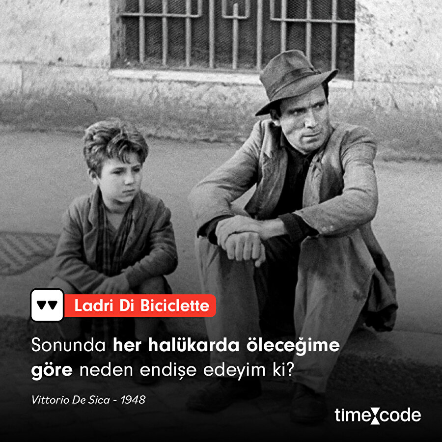 Bisiklet Hırsızları filminden alıntı