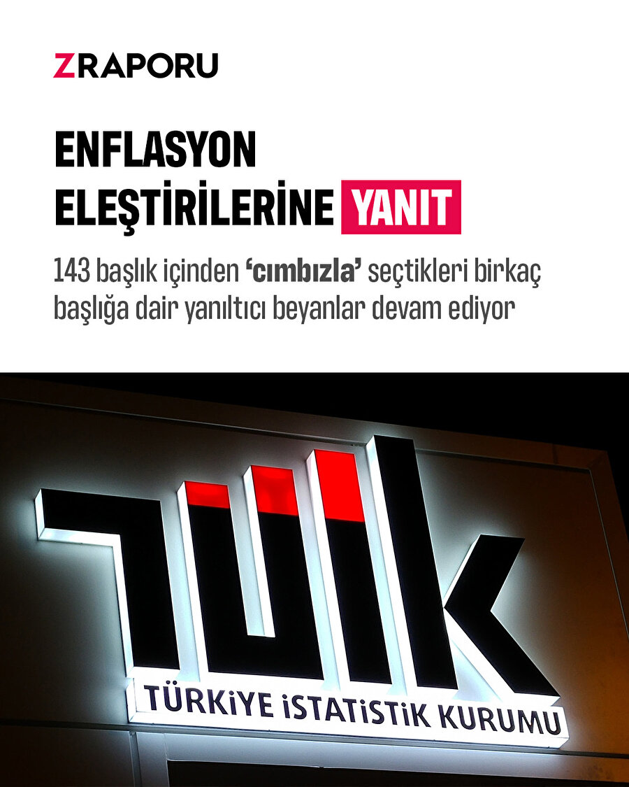 TÜİK'ten enflasyonda veri toplamaya ilişkin sert açıklama