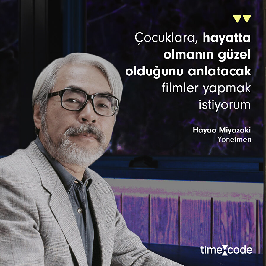 Miyazaki'nin film yapma motivasyonu