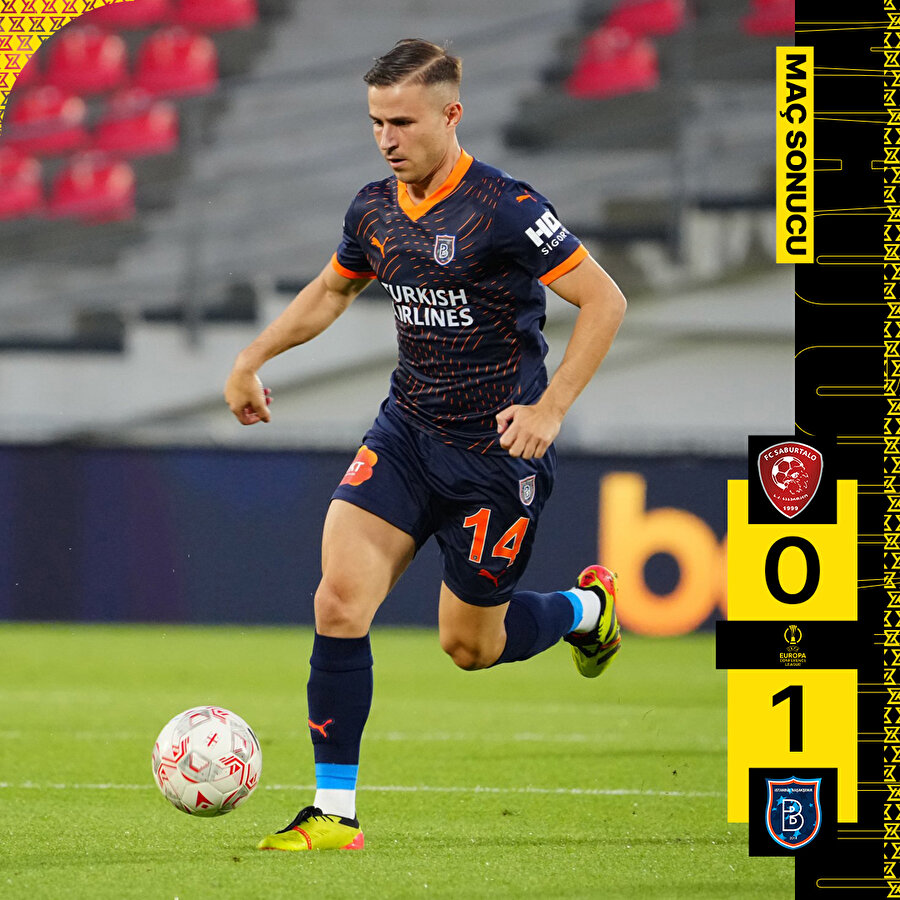 Başakşehir, deplasmanda avantajı kaptı