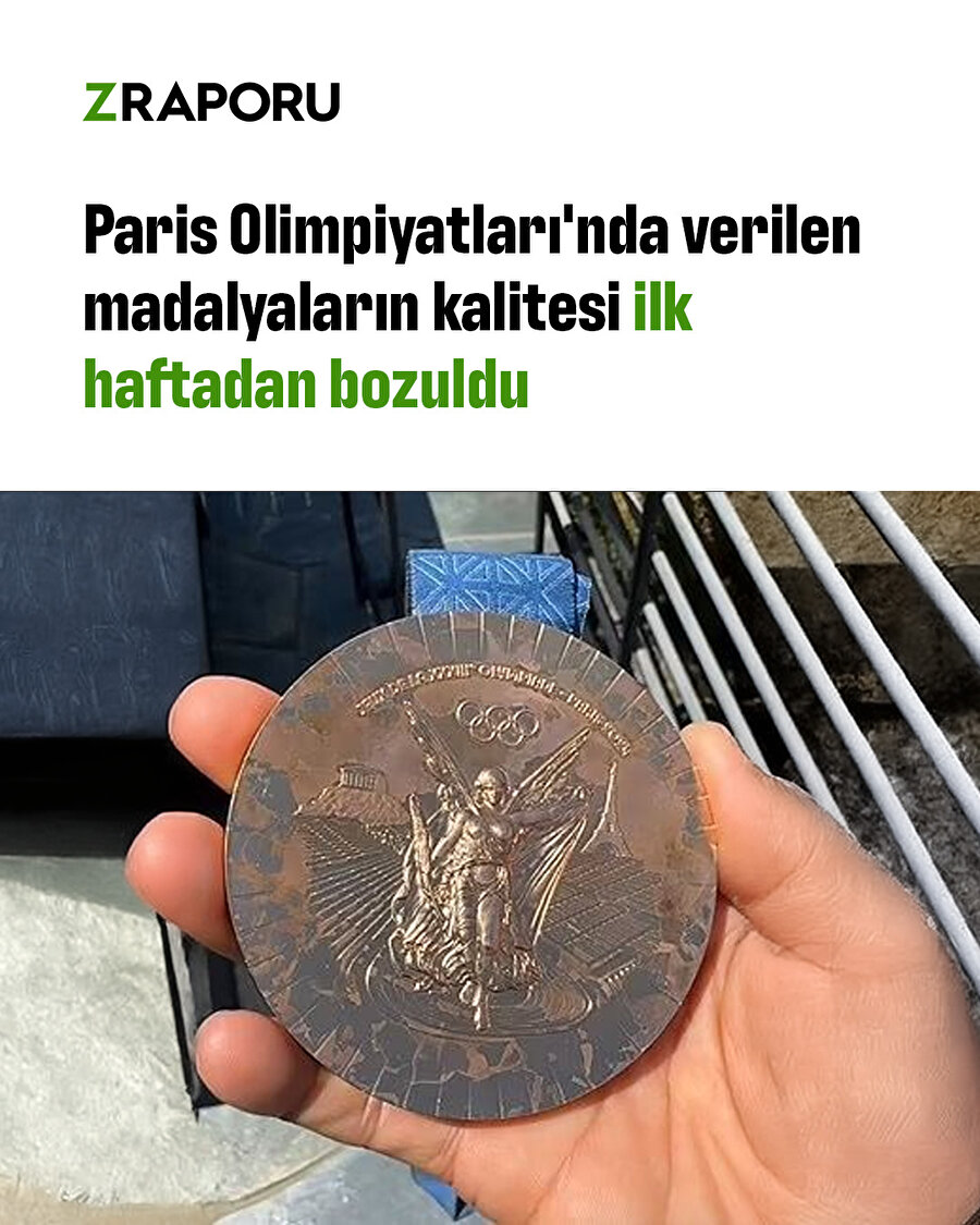 Madalyalar ilk haftadan paslandı