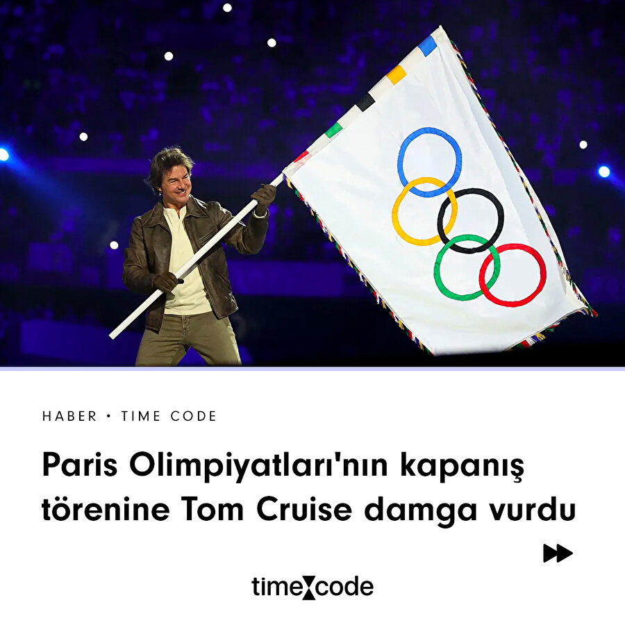 Paris Olimpiyatları'nın kapanış törenine Tom Cruise damga vurdu