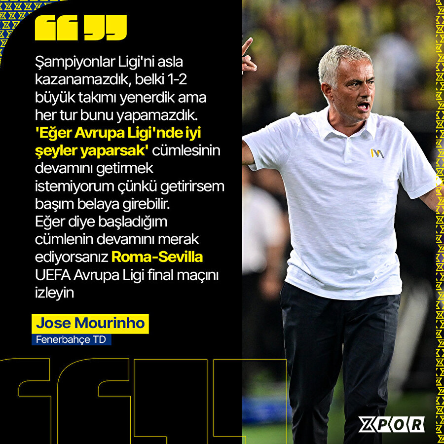 Jose Mourinho'nun maç sonu açıklaması