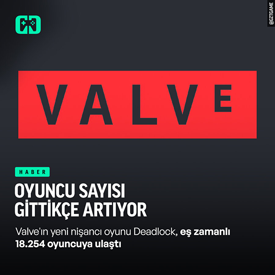 Valve'ın yeni oyunun oyuncu sayısı artıyor