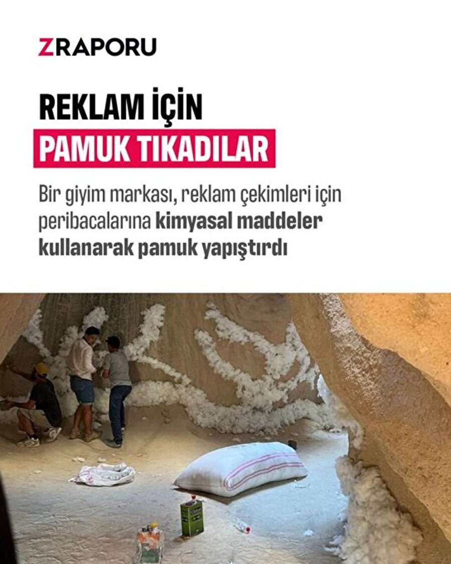 Peribacalarına kimyasal maddelerle pamuk tıkandı