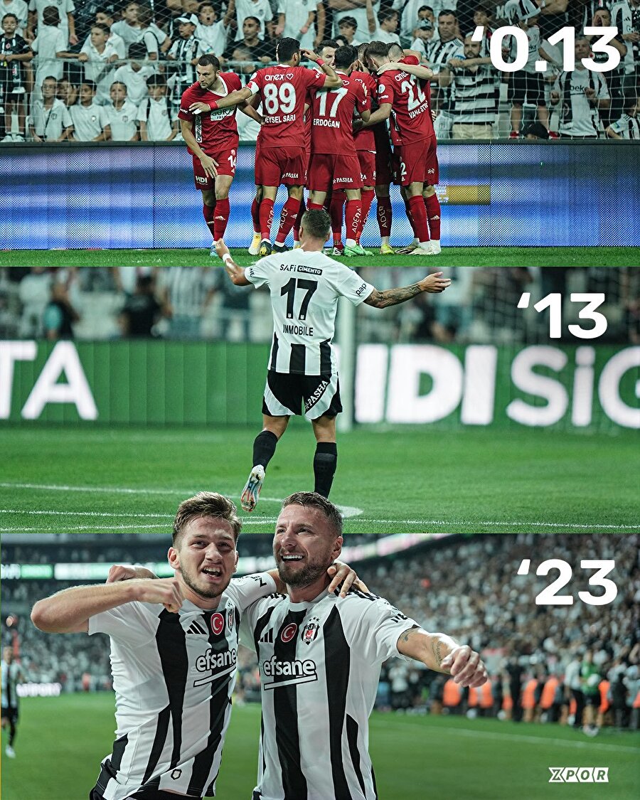 Beşiktaş, ilk yarıyı 2-1 önde tamamladı