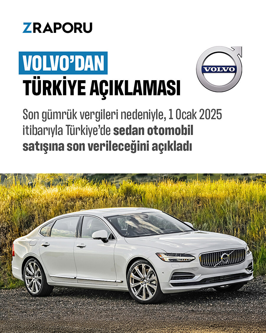 Volvo, sedan satışlarını durdurma kararı aldı