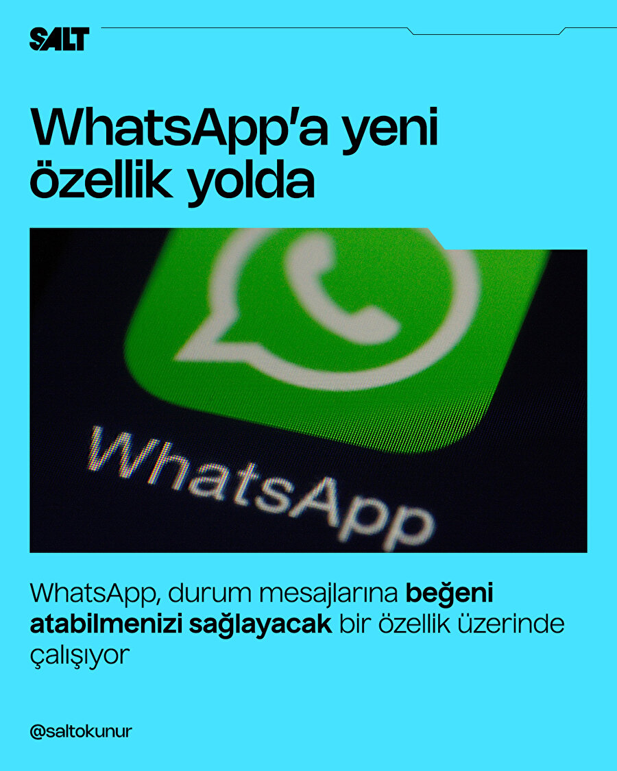 WhatsApp'a yeni özellik