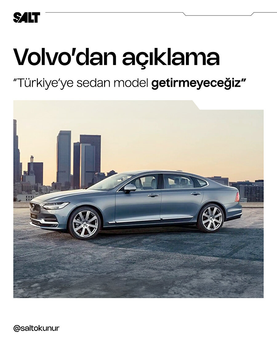 Volvo'dan sedan kararı