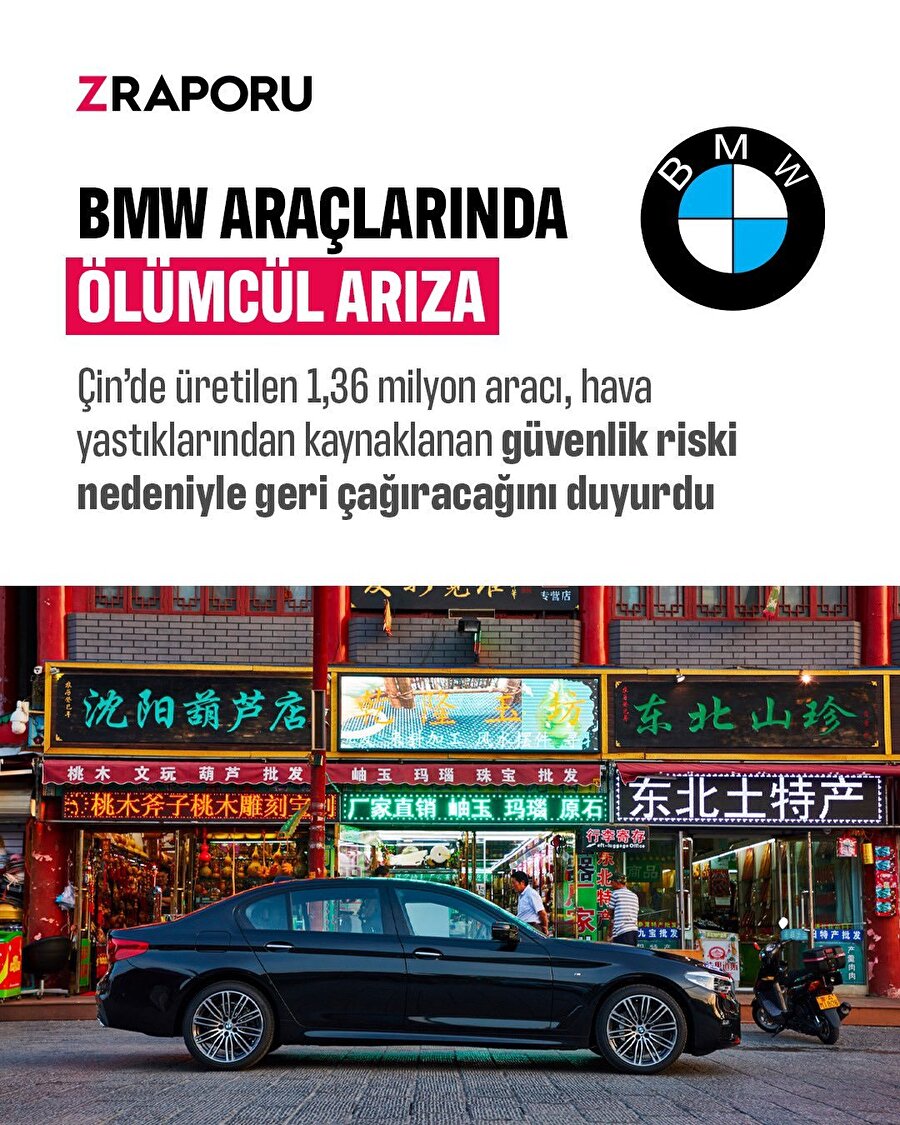 BMW araçlarında ölümcül arıza