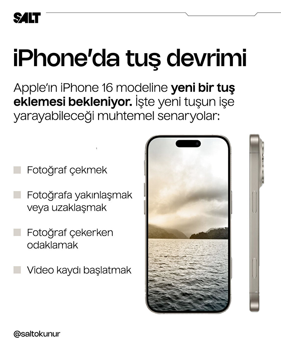 iPhone 16 serisinde yeni bir tuş olabilir