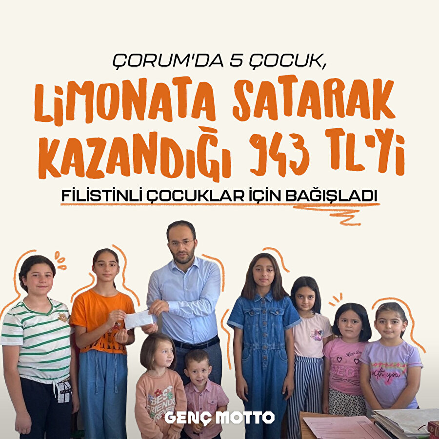 Koca yürekli 5 çocuktan alkışlanacak hareket