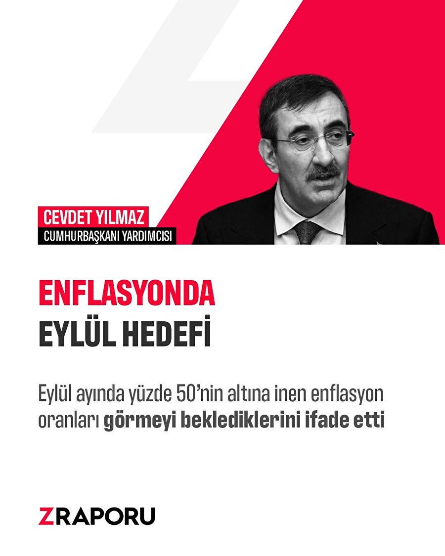 Cumhurbaşkanı Yardımcısı Cevdet Yılmaz'dan enflasyon hedefi