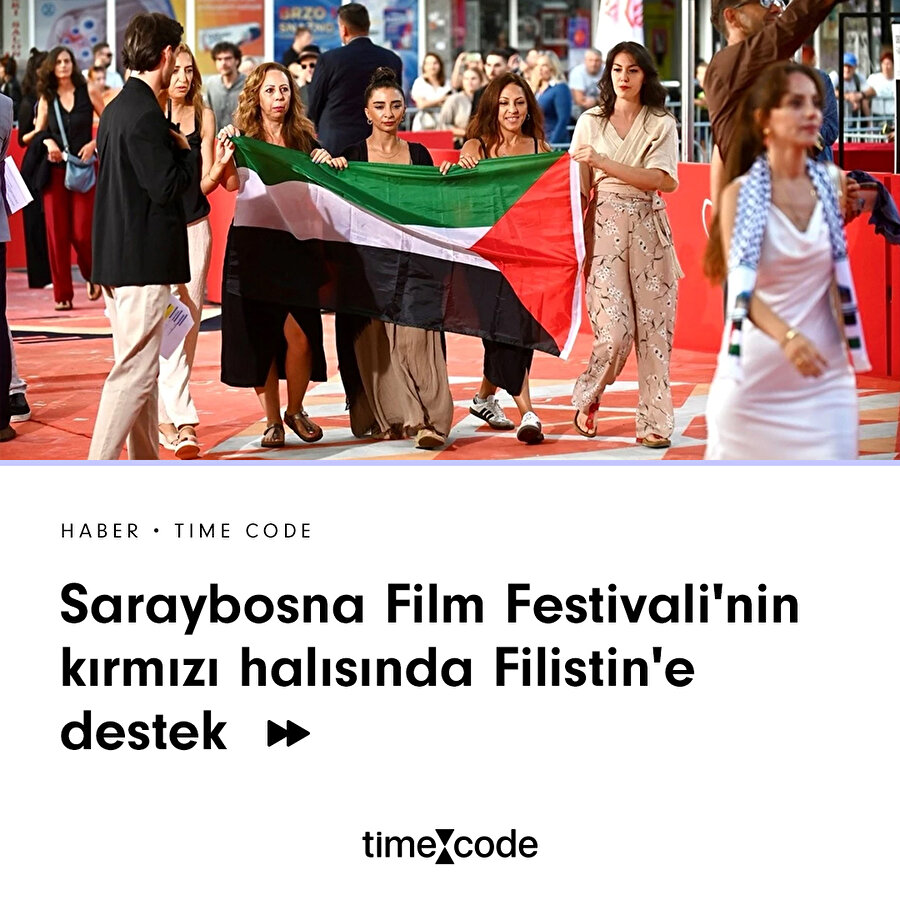Saraybosna Film Festivali'nde Filistin'e destek