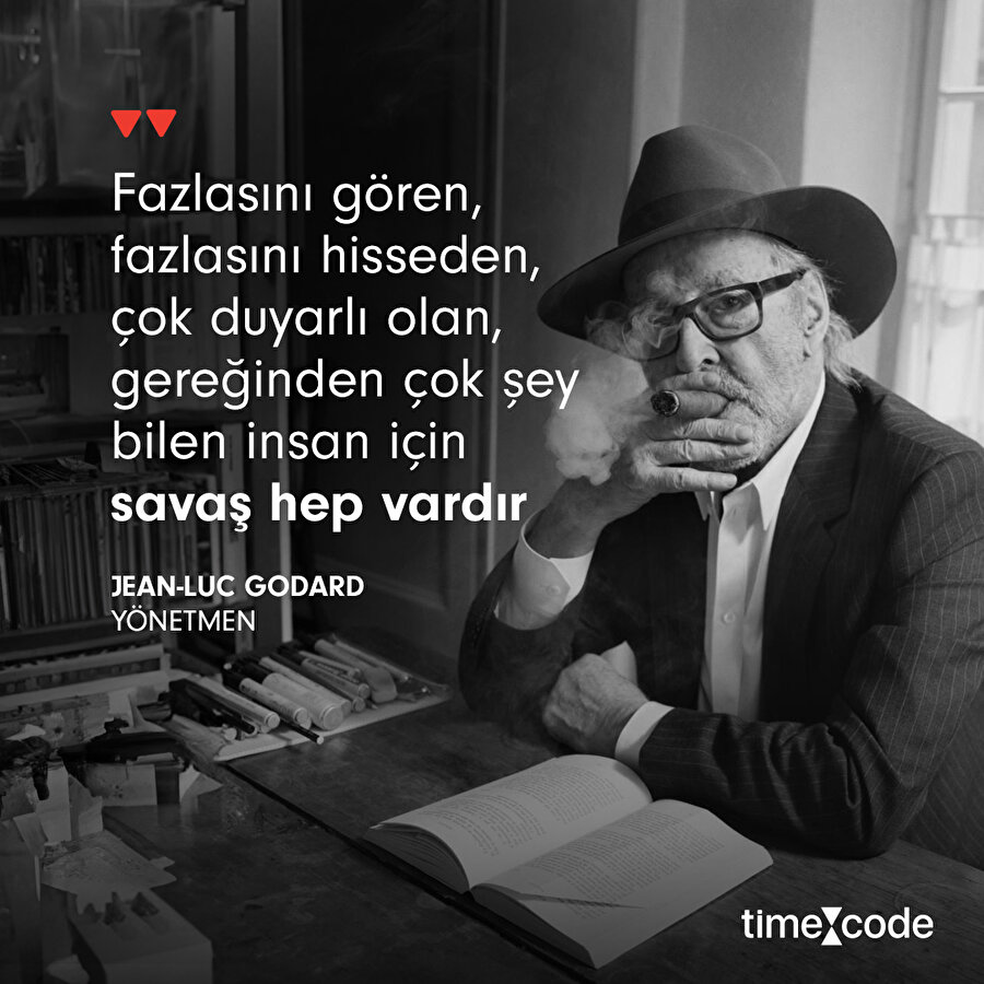Yönetmen Godard'dan alıntı