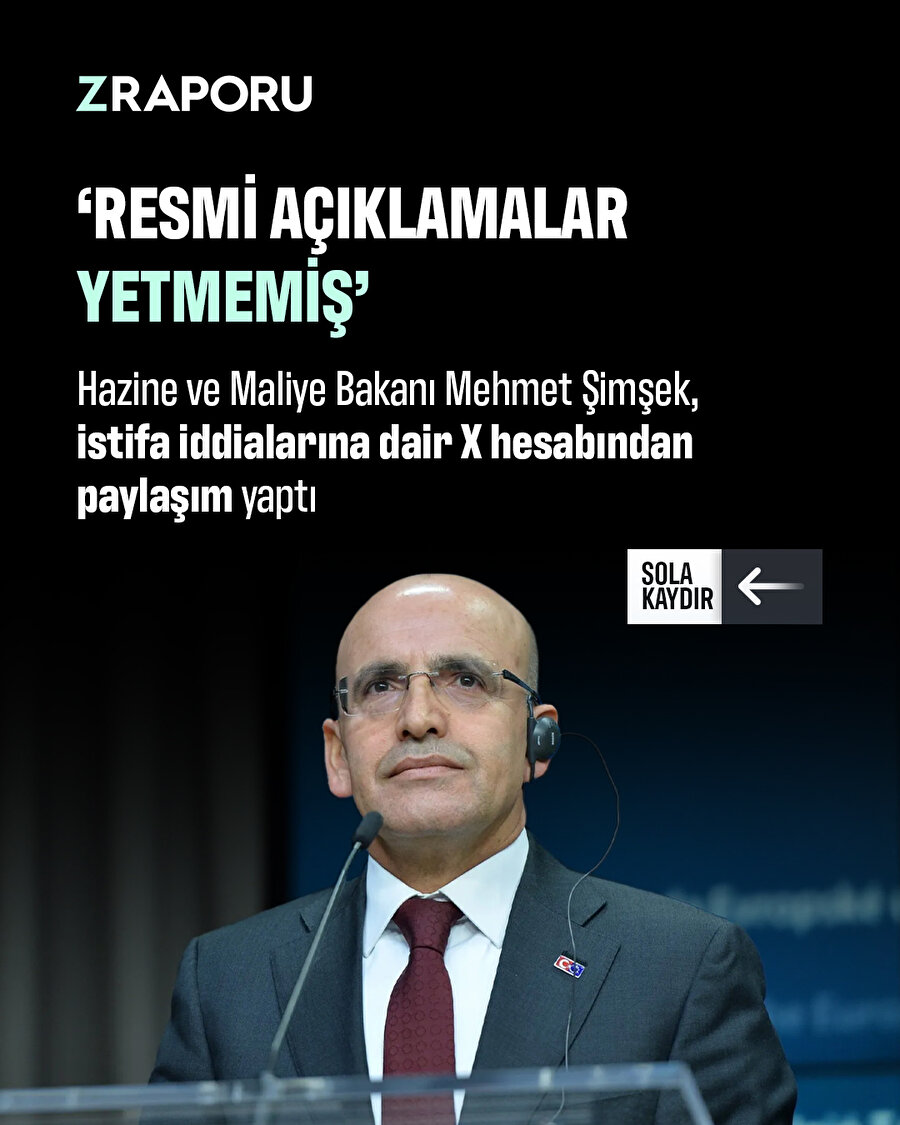 Mehmet Şimşek'ten iddialara yalanlama geldi