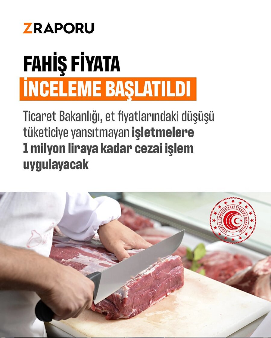 Kasaplar inceleme altında: 1 milyon lira ceza