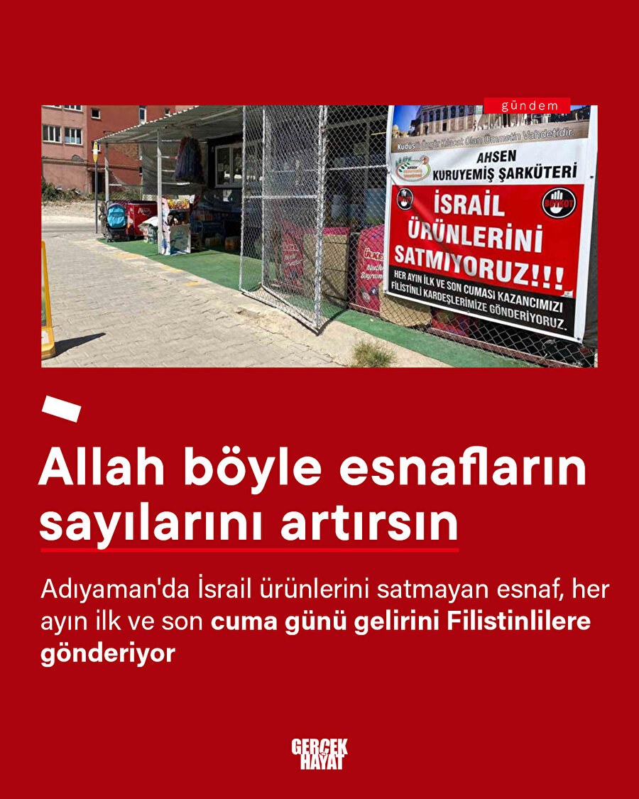 Adıyamanlı esnaftan örnek duruş