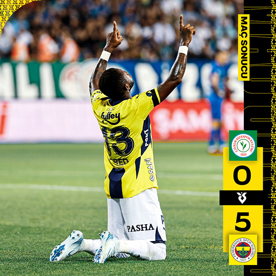 Fenerbahçe 5 golle kazandı