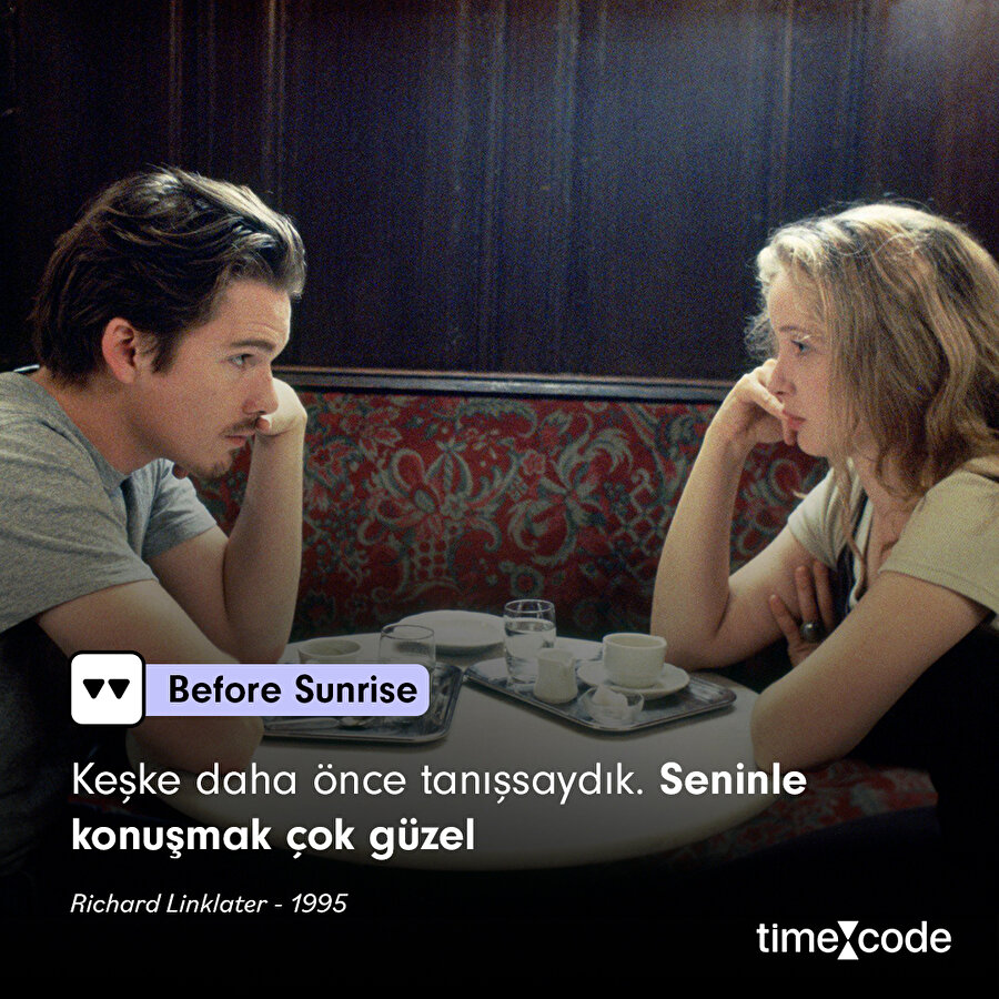 Before Sunrise filminden alıntı 📽️