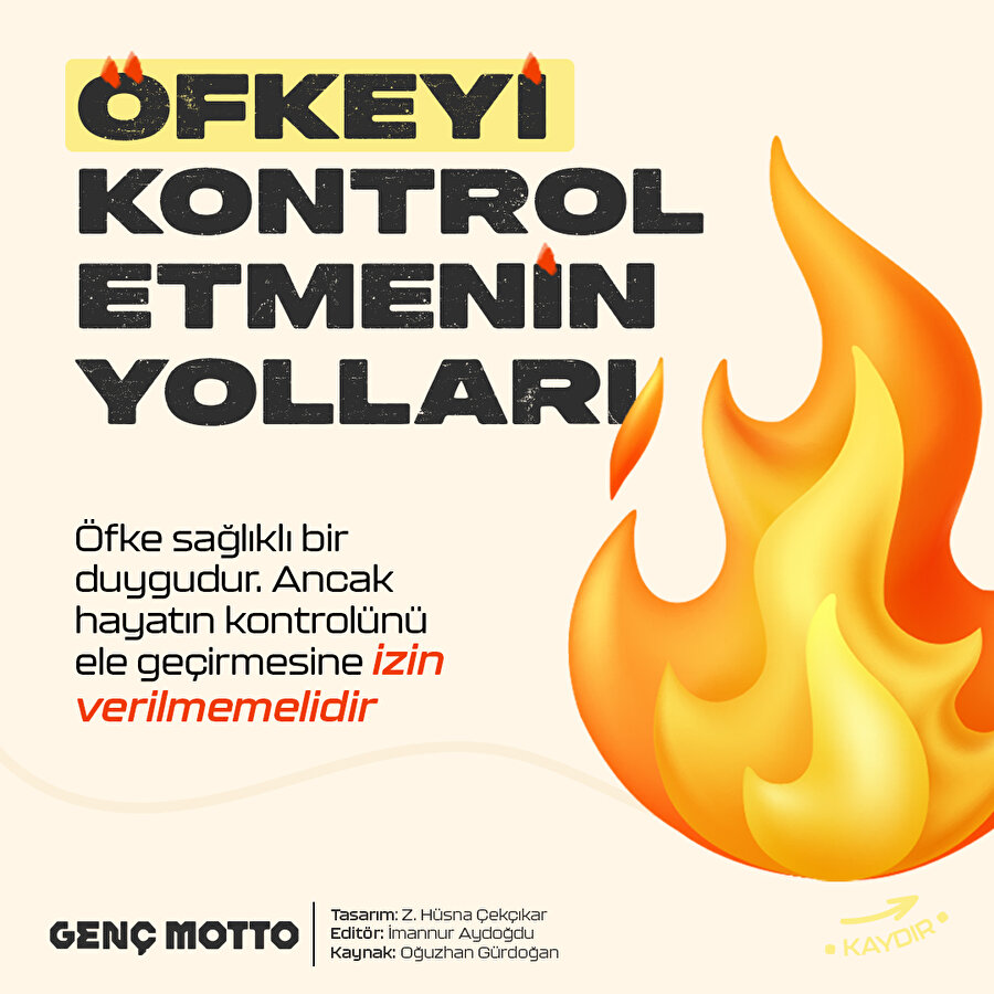 Öfkeyi kontrol etmenin yolları