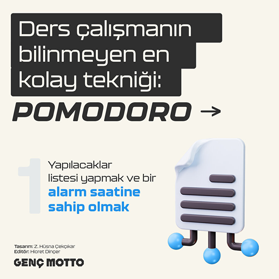 Ders çalışmanın kolay tekniği: Pomodoro