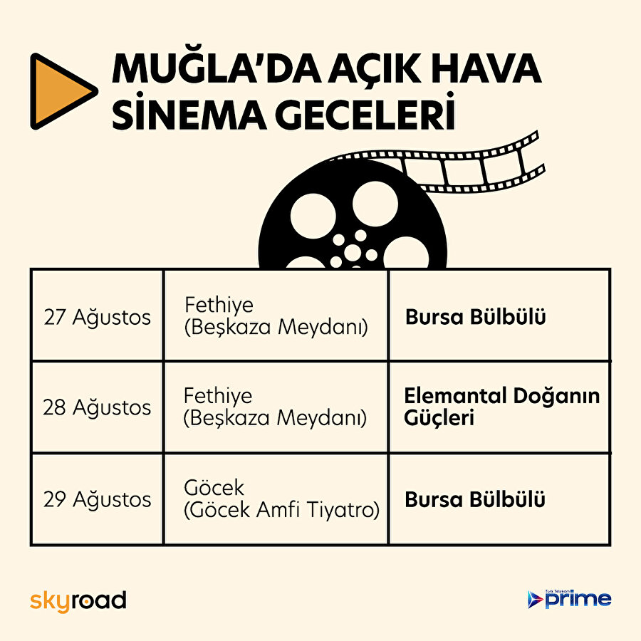 Vazgeçilmeyen bir yaz klasiği: açık hava sinemasııı! 😌🧃