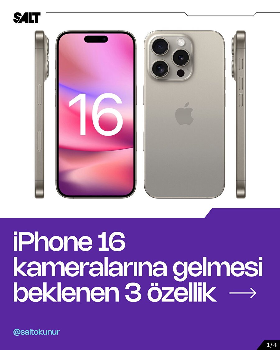iPhone 16 kameralarına gelecek 3 geliştirme