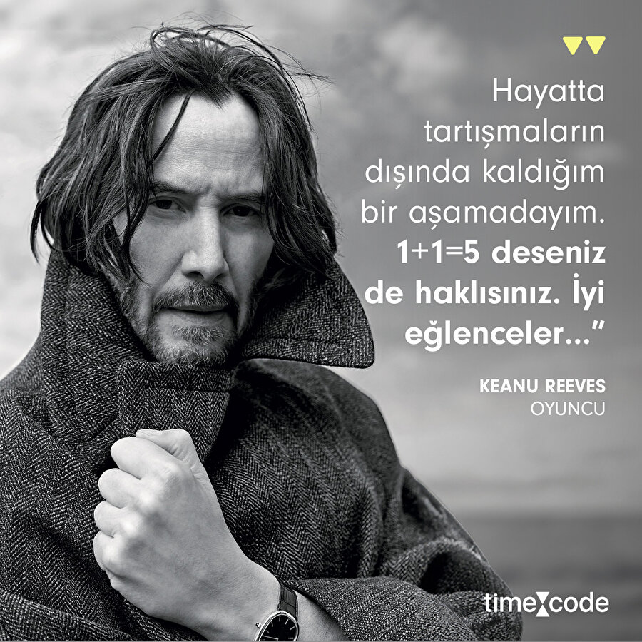 Keanu Reeves'in hayatla mücadele taktiği 👀