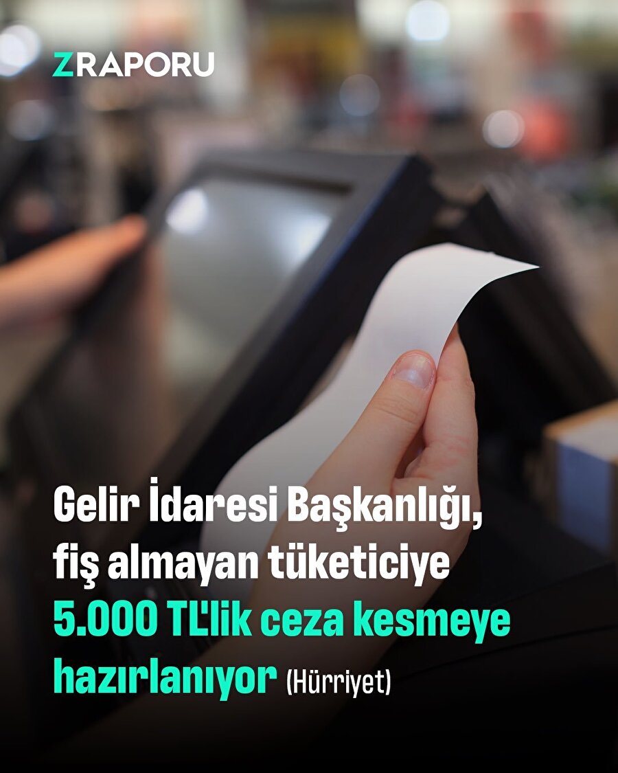Fiş almayana 5000 TL ceza geliyor