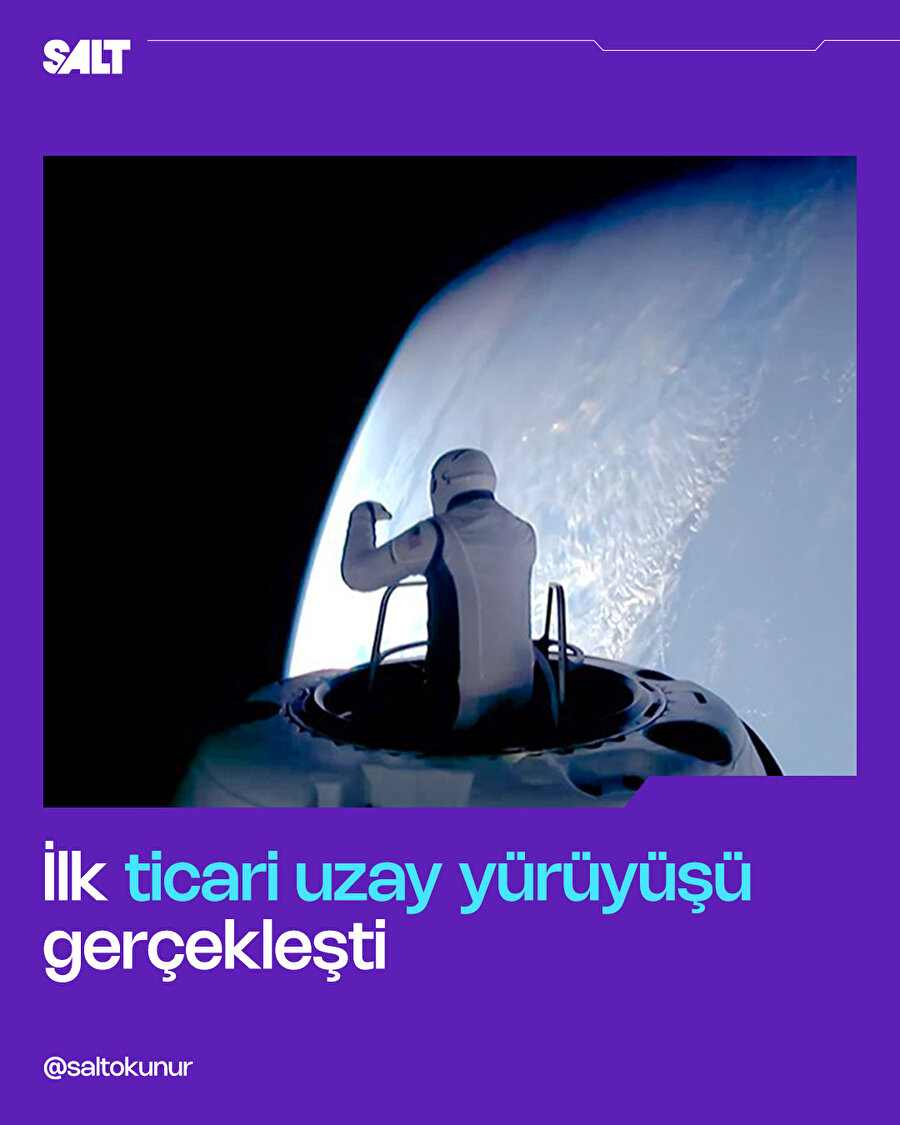 İlk ticari uzay yürüyüşü gerçekleşti
