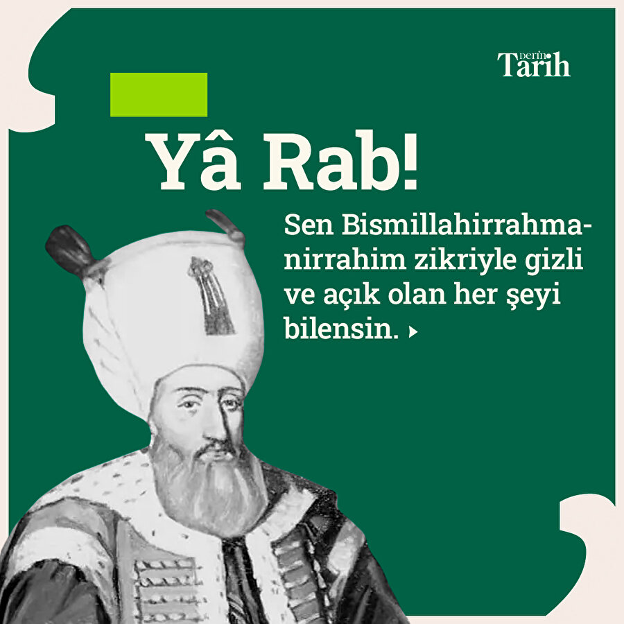 Kanuni Sultan Süleyman'ın duası 