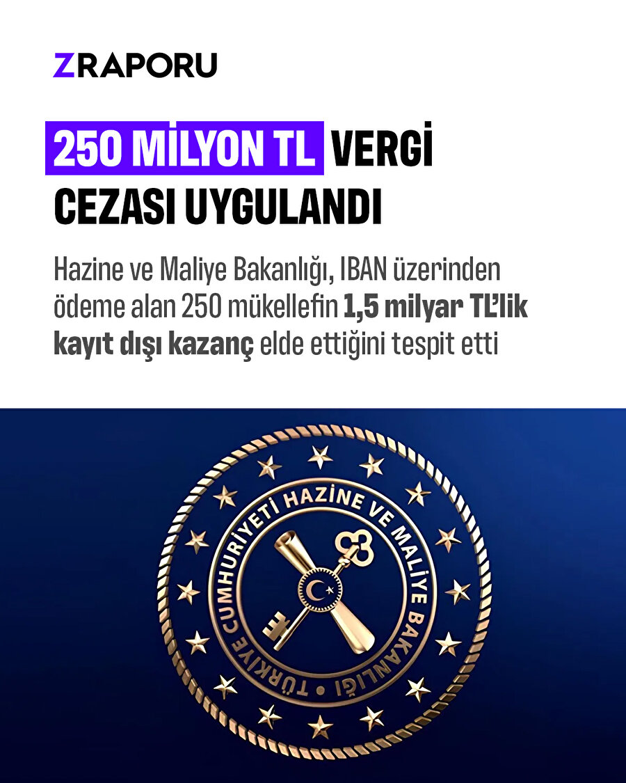 250 milyon TL vergi cezası uygulandı
