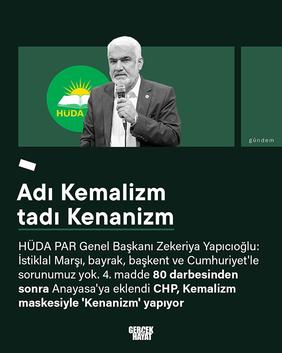 Kemalizm diyerek Kenanizm yapıyorlar