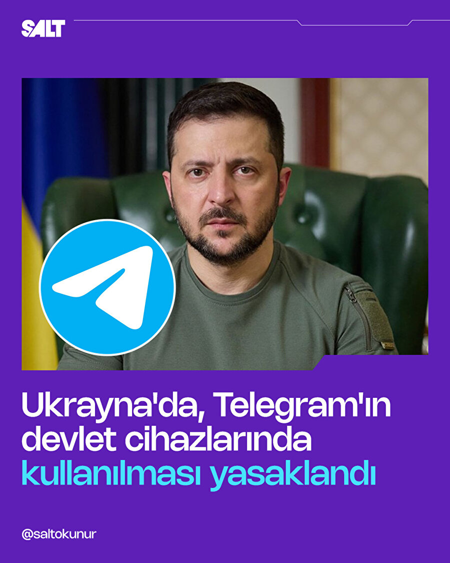 Ukrayna, devlet cihazlarında Telegram'ı yasakladı