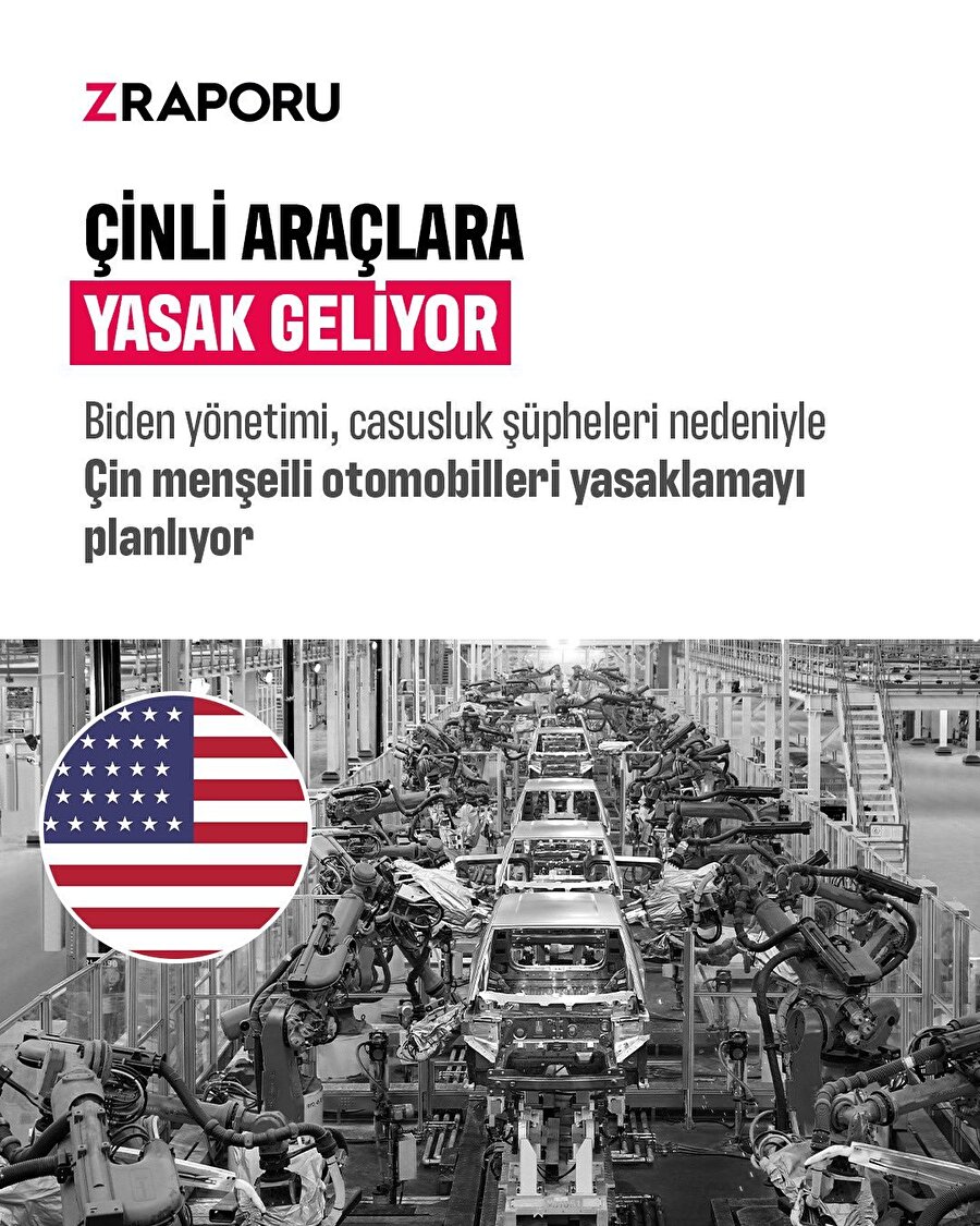 Çinli araçlara yasak geliyor