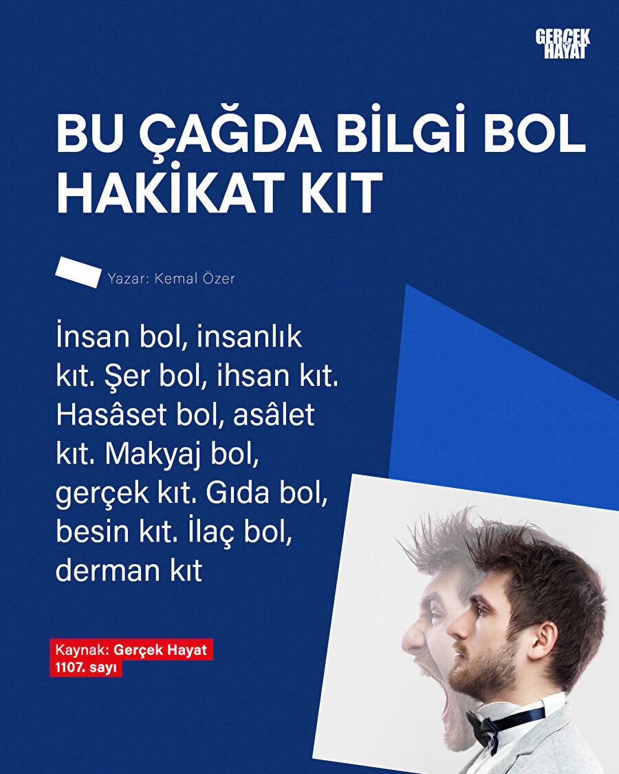 Bolluk içerisinde kıtlık çağı