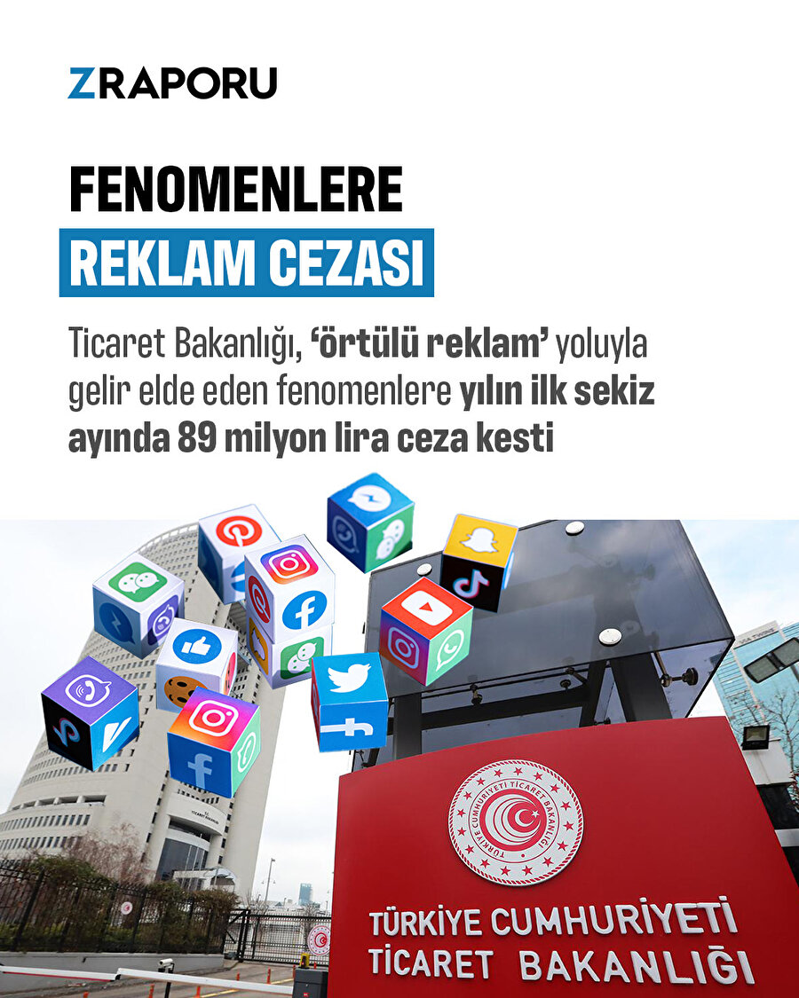 Fenomenlere ceza yağdı