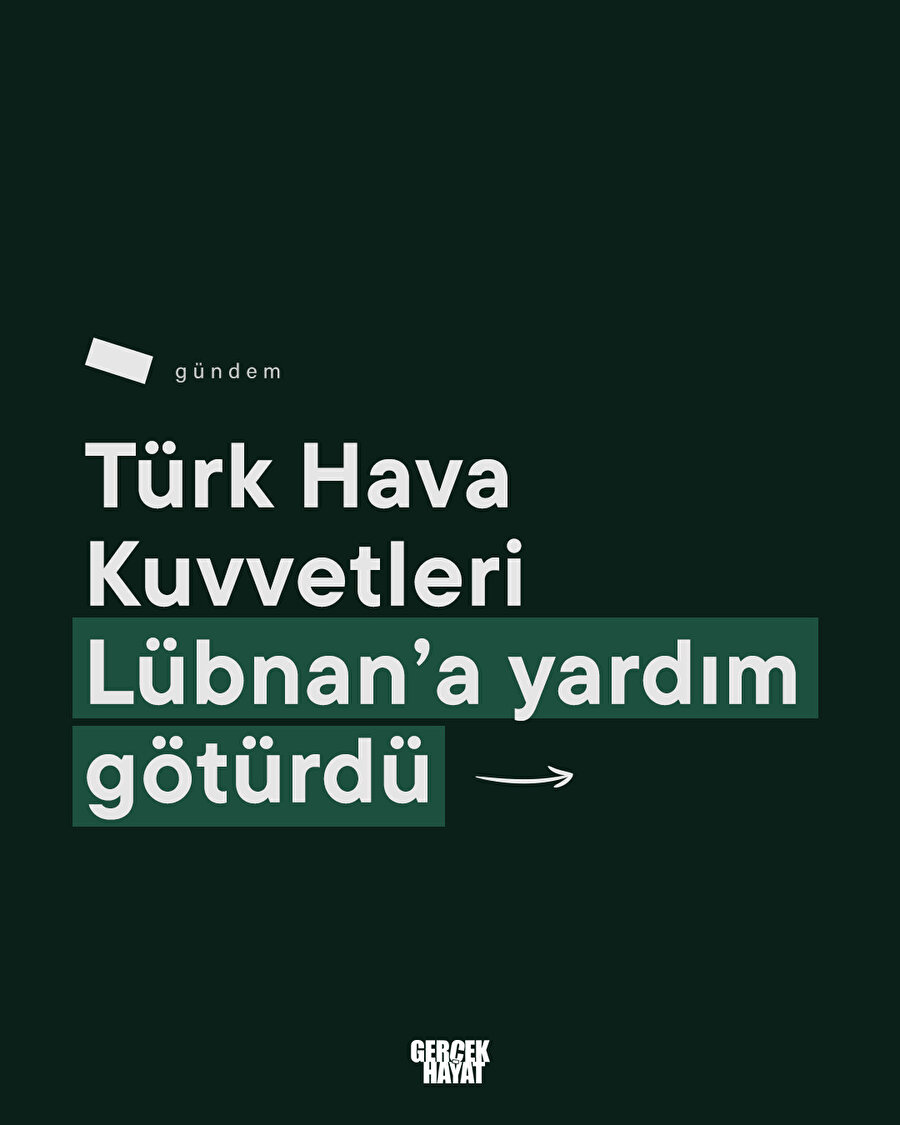 Lübnan'a yardıma TSK yetişti