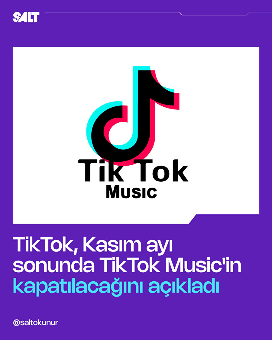 TikTok Music kapatılıyor 