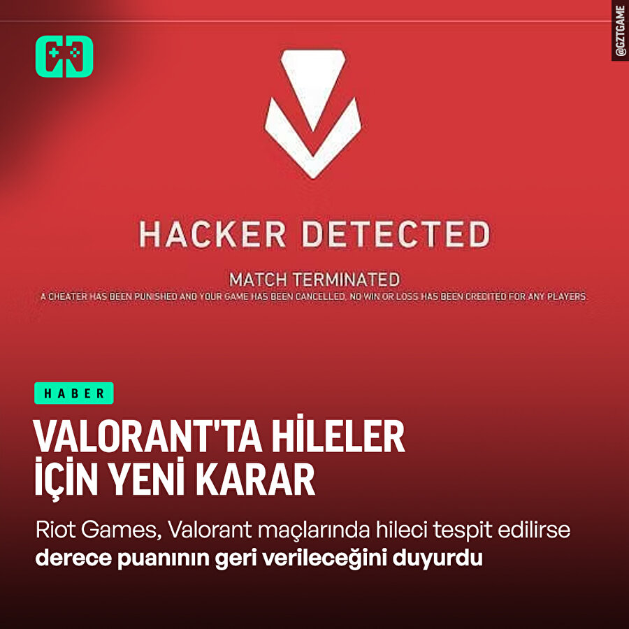 Valorant'ta hileler için yeni karar