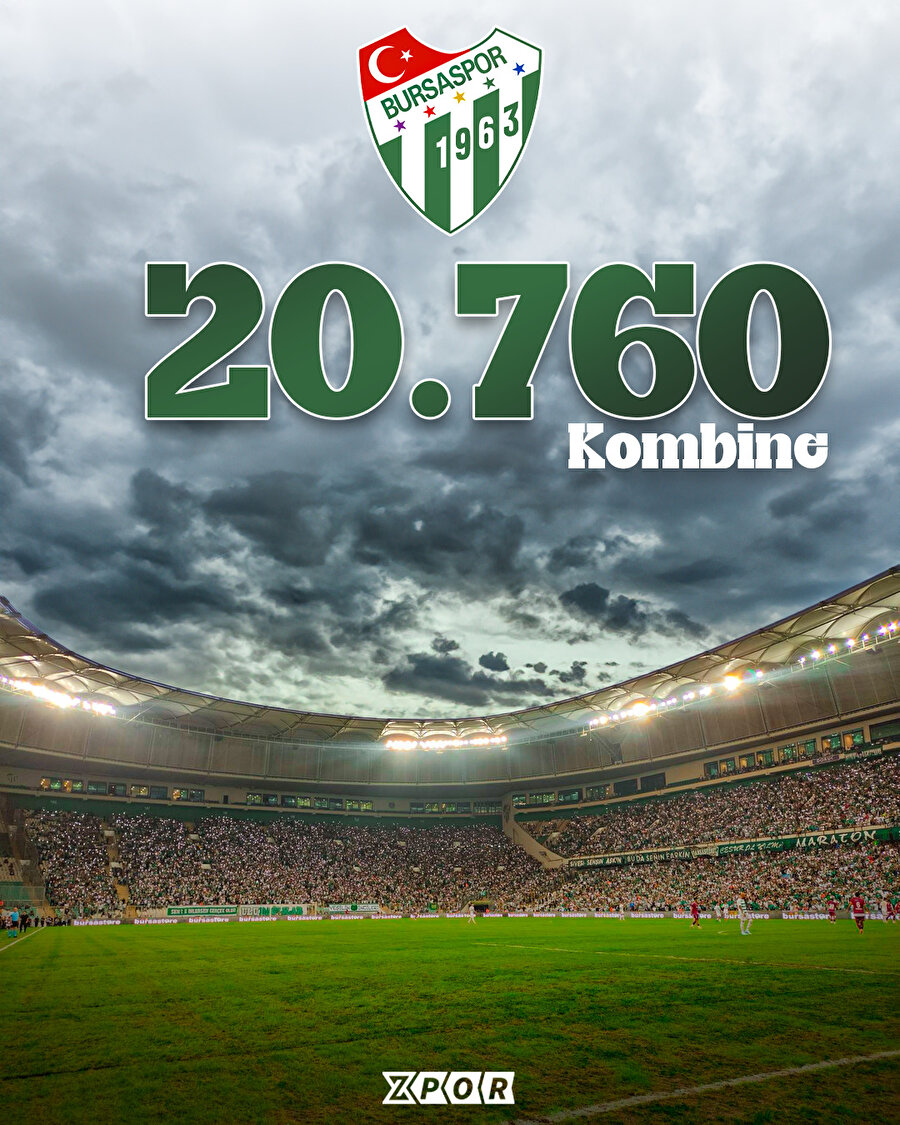  Bursaspor'da bu sezon kaç tane kombine satıldı?
