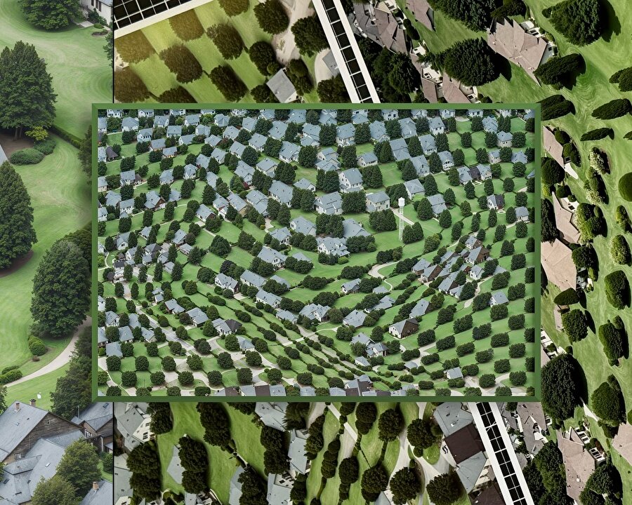 Sürrealizm etkisiyle hazırlanan pastoral manzaralar