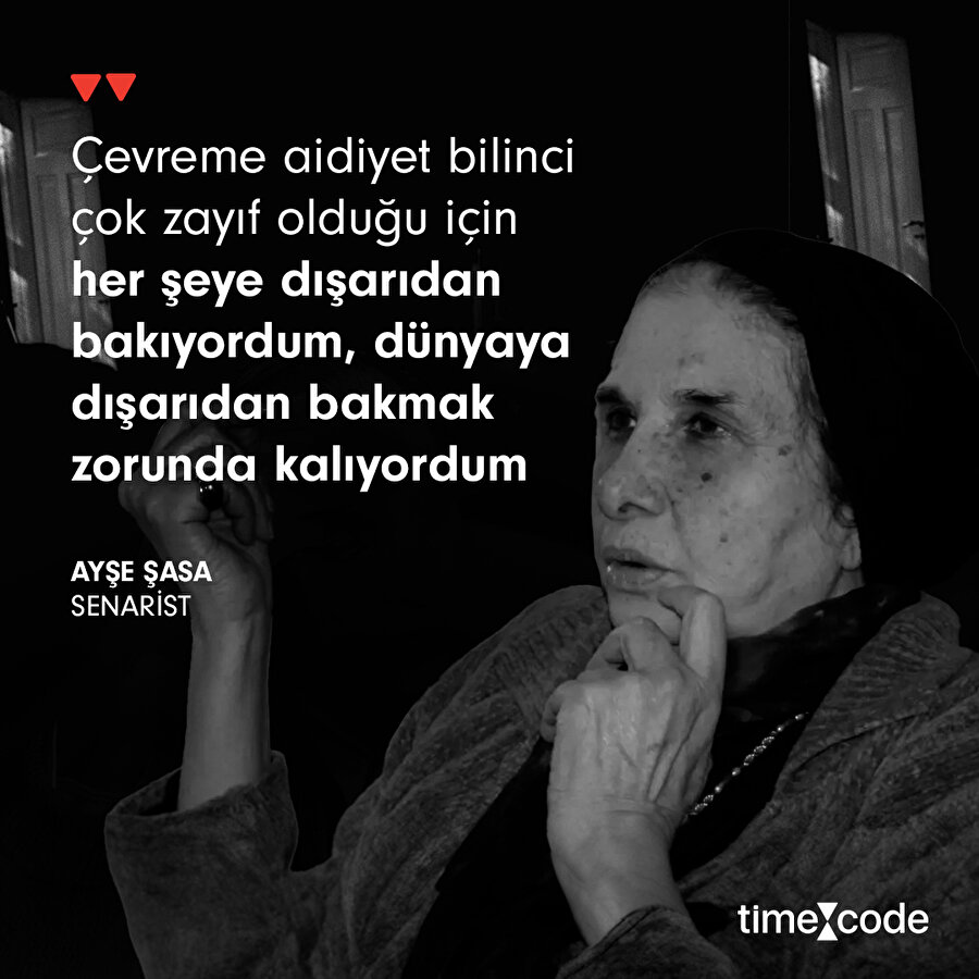 Ayşe Şasa'dan hayata dair