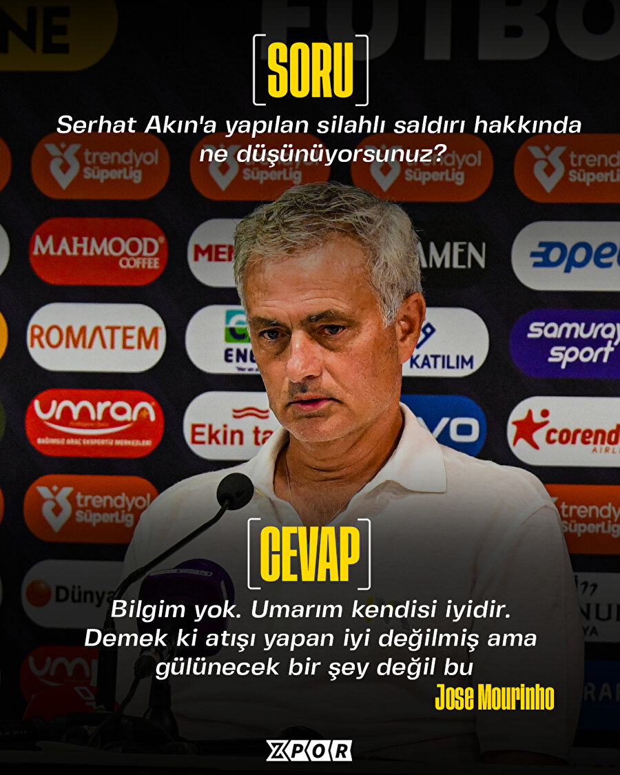 Mourinho'dan Serhat Akın cevabı
